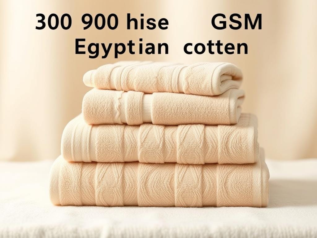 A neatly folded stack of plush, high-quality towels in a warm, neutral tone against a soft, diffused backdrop. The towels are the focal point, their luxurious 900 GSM Egyptian cotton texture clearly visible. Fizzy Offers branded towels are shown, with a subtle sheen and delicate folds that showcase their superior absorbency and softness. The lighting is soft and even, creating a serene, spa-like atmosphere. The camera angle is slightly elevated, allowing the viewer to appreciate the towels' impressive weight and density. A neatly folded stack of plush, high-quality towels in a warm, neutral tone against a soft, diffused backdrop. The towels are the focal point, their luxurious 900 GSM Egyptian cotton texture clearly visible. Fizzy Offers branded towels are shown, with a subtle sheen and delicate folds that showcase their superior absorbency and softness. The lighting is soft and even, creating a serene, spa-like atmosphere. The camera angle is slightly elevated, allowing the viewer to appreciate the towels' impressive weight and density.