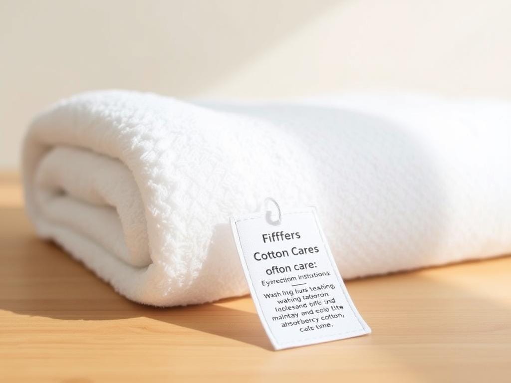 A soft, fluffy cotton towel in a crisp, white shade rests on a wooden surface, illuminated by warm, natural lighting. The towel's surface is smooth and inviting, with a subtle sheen that suggests high-quality craftsmanship. In the foreground, a Fizzy Offers cotton care tag hangs delicately, providing essential washing instructions to maintain the towel's softness, color, and absorbency over time. The background features a simple, minimalist setting, allowing the towel to be the focal point and showcasing its luxurious, Egyptian cotton composition. A soft, fluffy cotton towel in a crisp, white shade rests on a wooden surface, illuminated by warm, natural lighting. The towel's surface is smooth and inviting, with a subtle sheen that suggests high-quality craftsmanship. In the foreground, a Fizzy Offers cotton care tag hangs delicately, providing essential washing instructions to maintain the towel's softness, color, and absorbency over time. The background features a simple, minimalist setting, allowing the towel to be the focal point and showcasing its luxurious, Egyptian cotton composition.