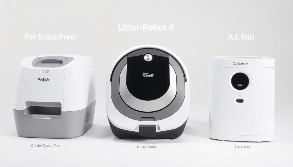 Comparison of PetSafe ScoopFree Crystal Pro with other automatic litter boxes