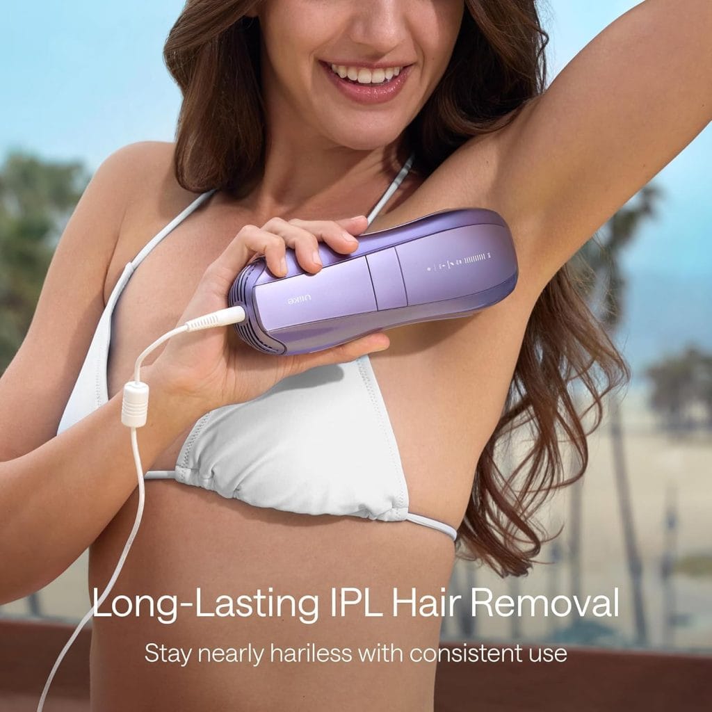 Demonstration of using the Ulike Air 10 on different body areas