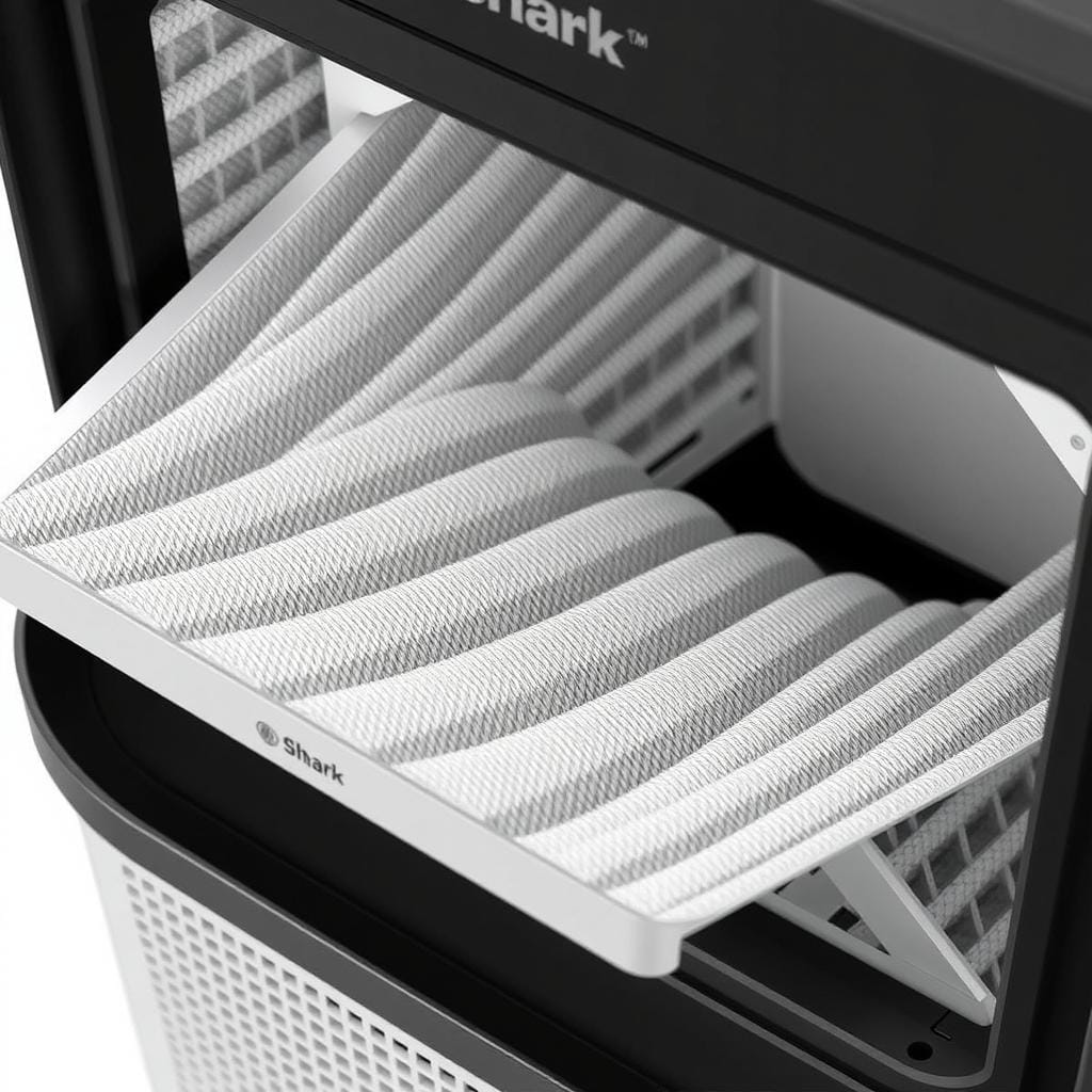PureShield HEPA filter of the Shark NeverChange Compact Pro Air Purifier