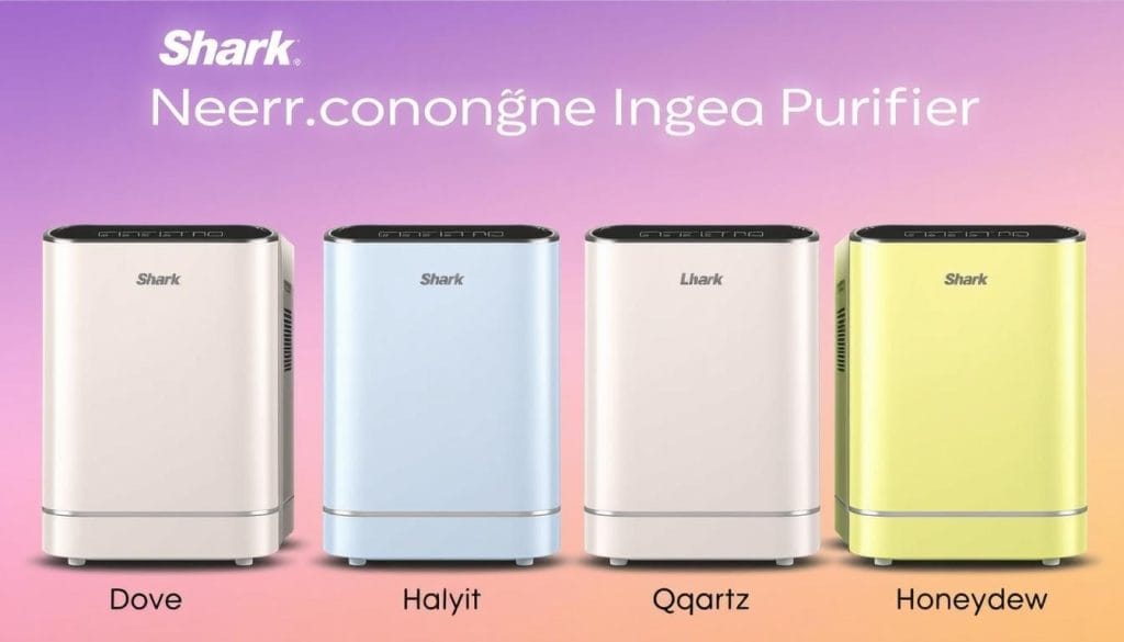 Shark NeverChange Compact Pro Air Purifier family of colors