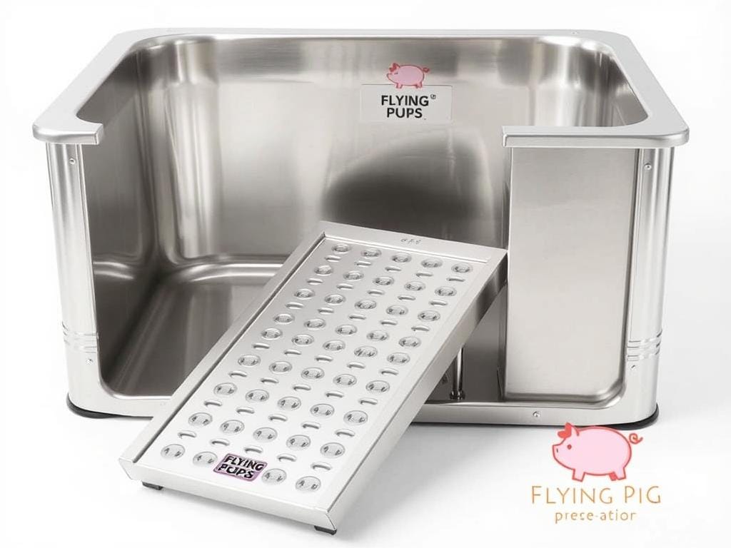 Flying Pig Stainless Steel Pet Dog Grooming Bath Tub