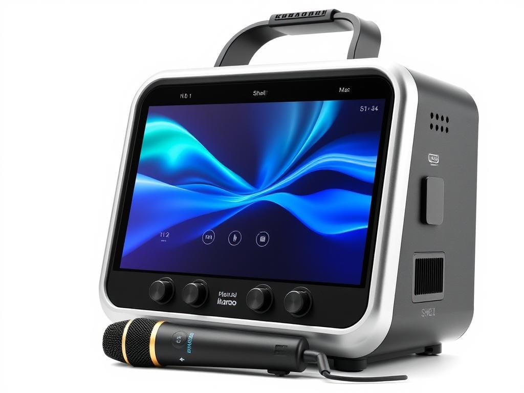 Ikarao Shell S1 compact karaoke machine with touchscreen