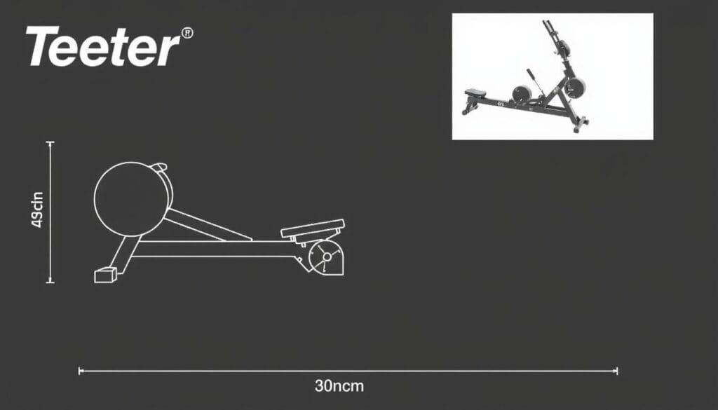 Teeter Power10 Rower dimensions and storage position