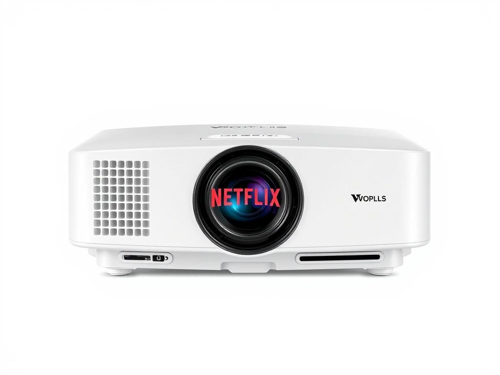 VOPLLS Smart 4K Projector with Netflix license