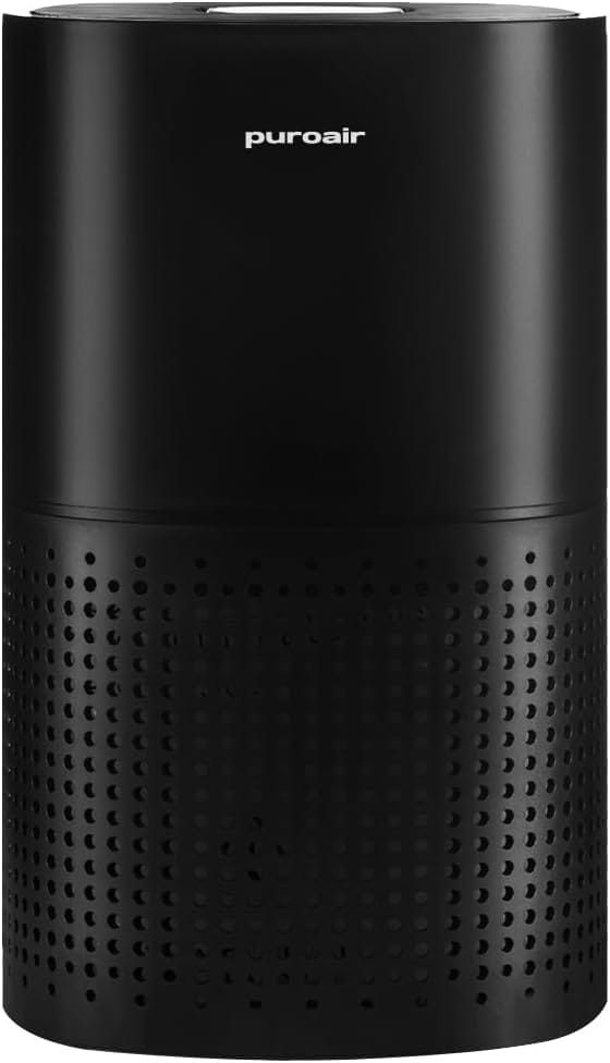 PuroAir 240 HEPA Air Purifier showing the mid-size design with digital display