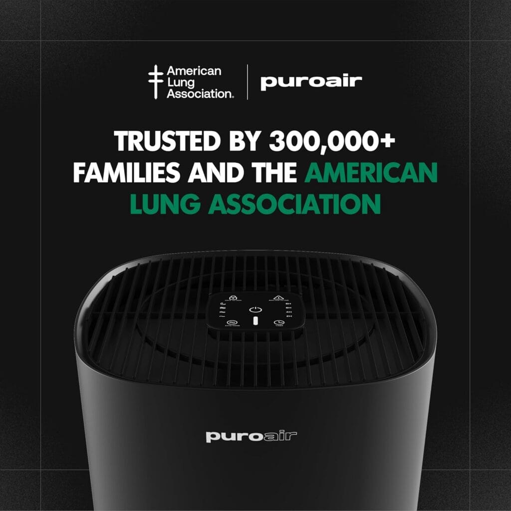 PuroAir 240 HEPA Air Purifier with Editor's Choice badge