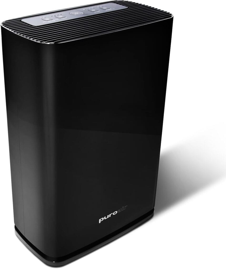 PuroAir 400 HEPA Air Purifier showing the large design with advanced control panel