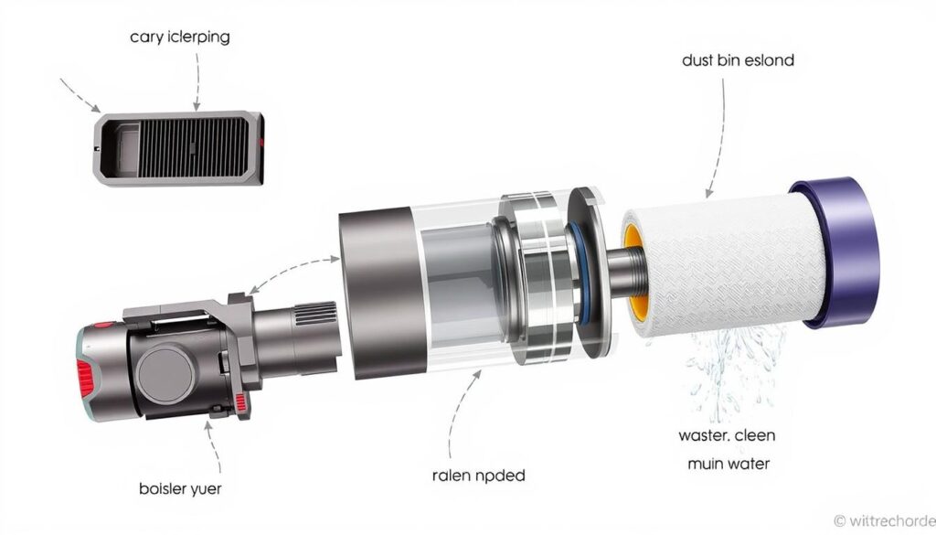 Dyson V15s maintenance components