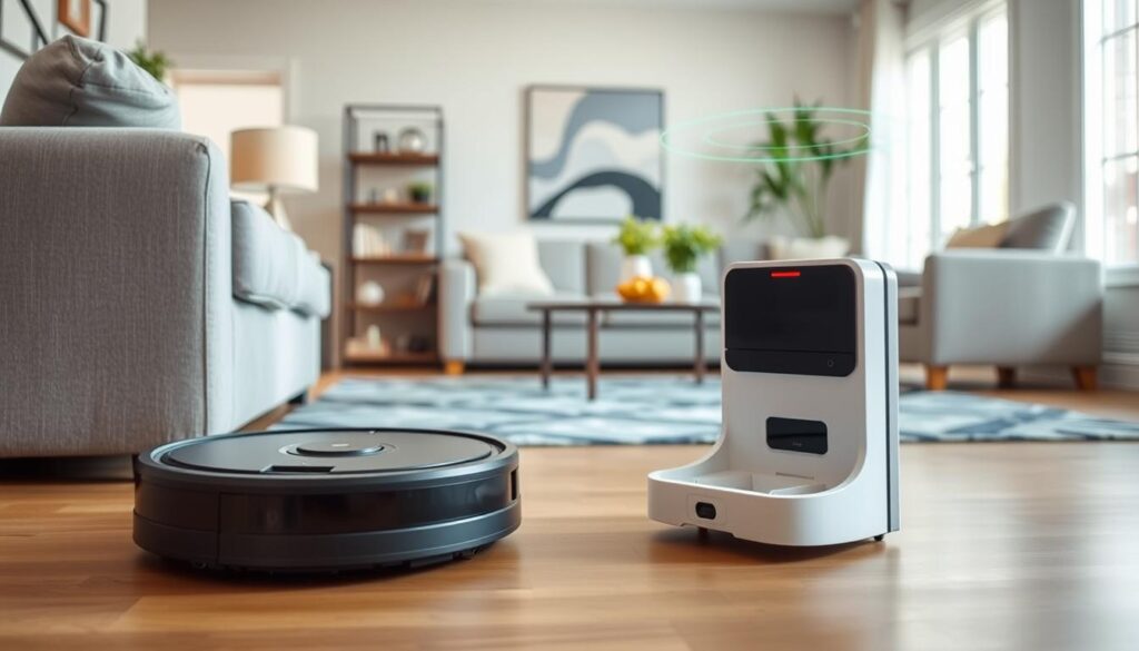 Roomba 105 robot vacuum cleaning a home, showcasing affordable top Roomba robot vacuum in 2025