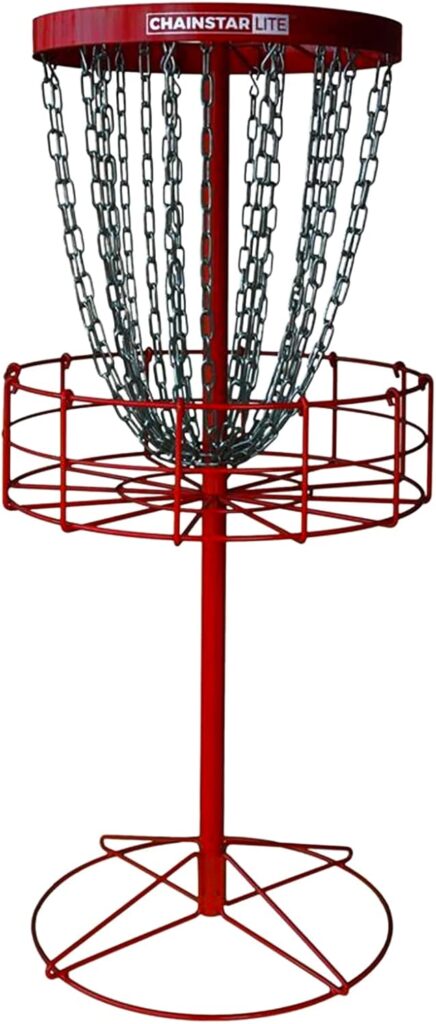 Discraft Chainstar Lite basket during weekend practice Discraft Chainstar Lite basket during weekend practice