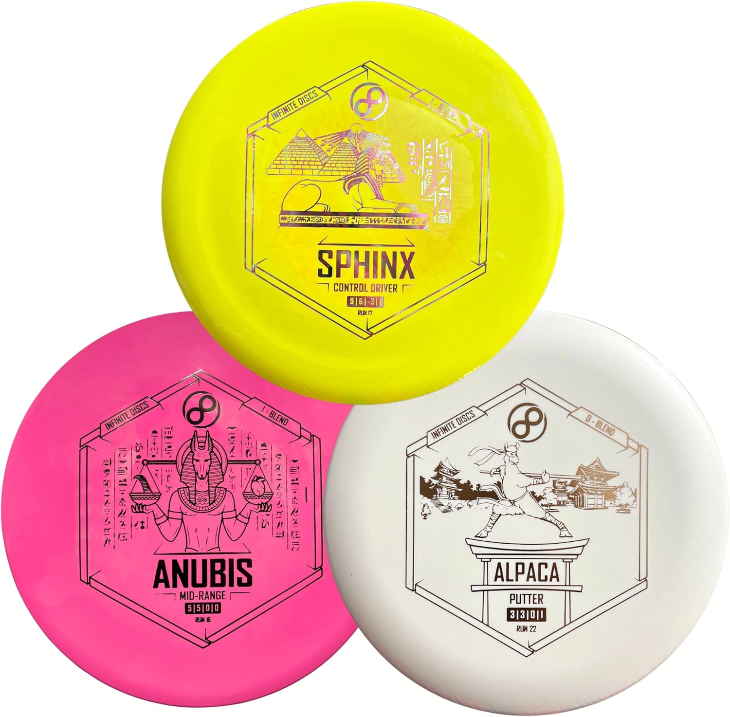 Infinite discs starter set with custom color options