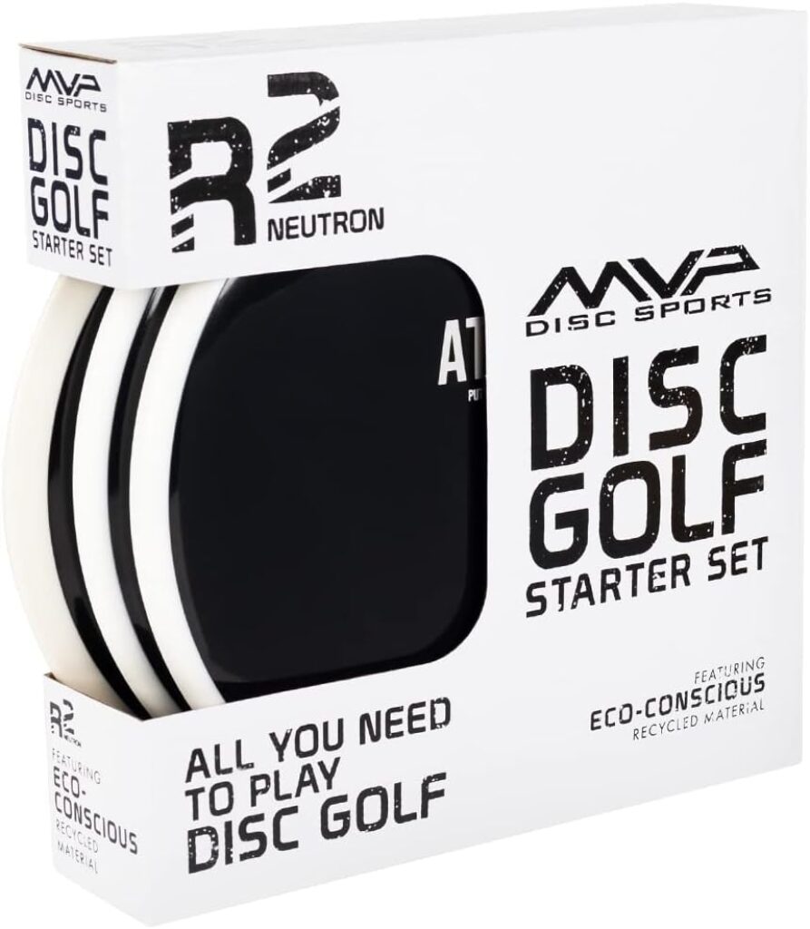 MVP disc sports starter pack showing overmold technology discs